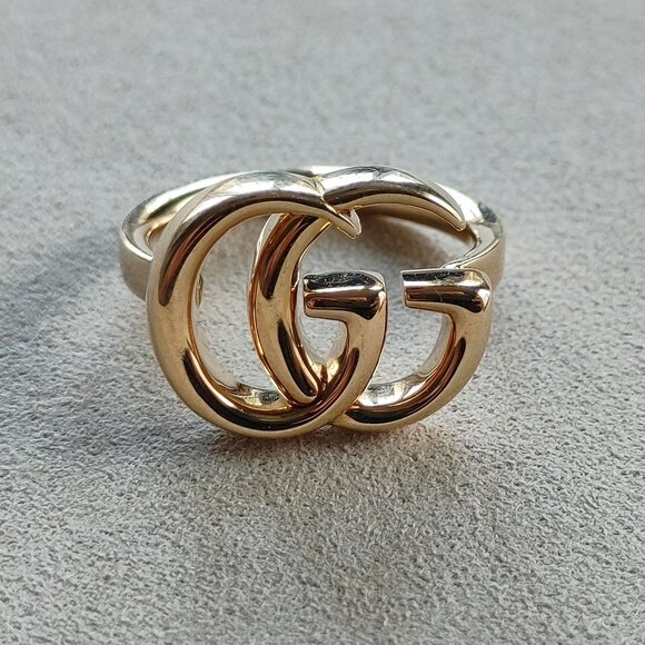Gucci "GG" 18k gold ring size 6.5 - Picture 7 of 11